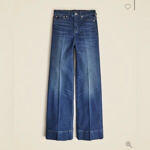 J. Crew High-rise denim trouser jean
